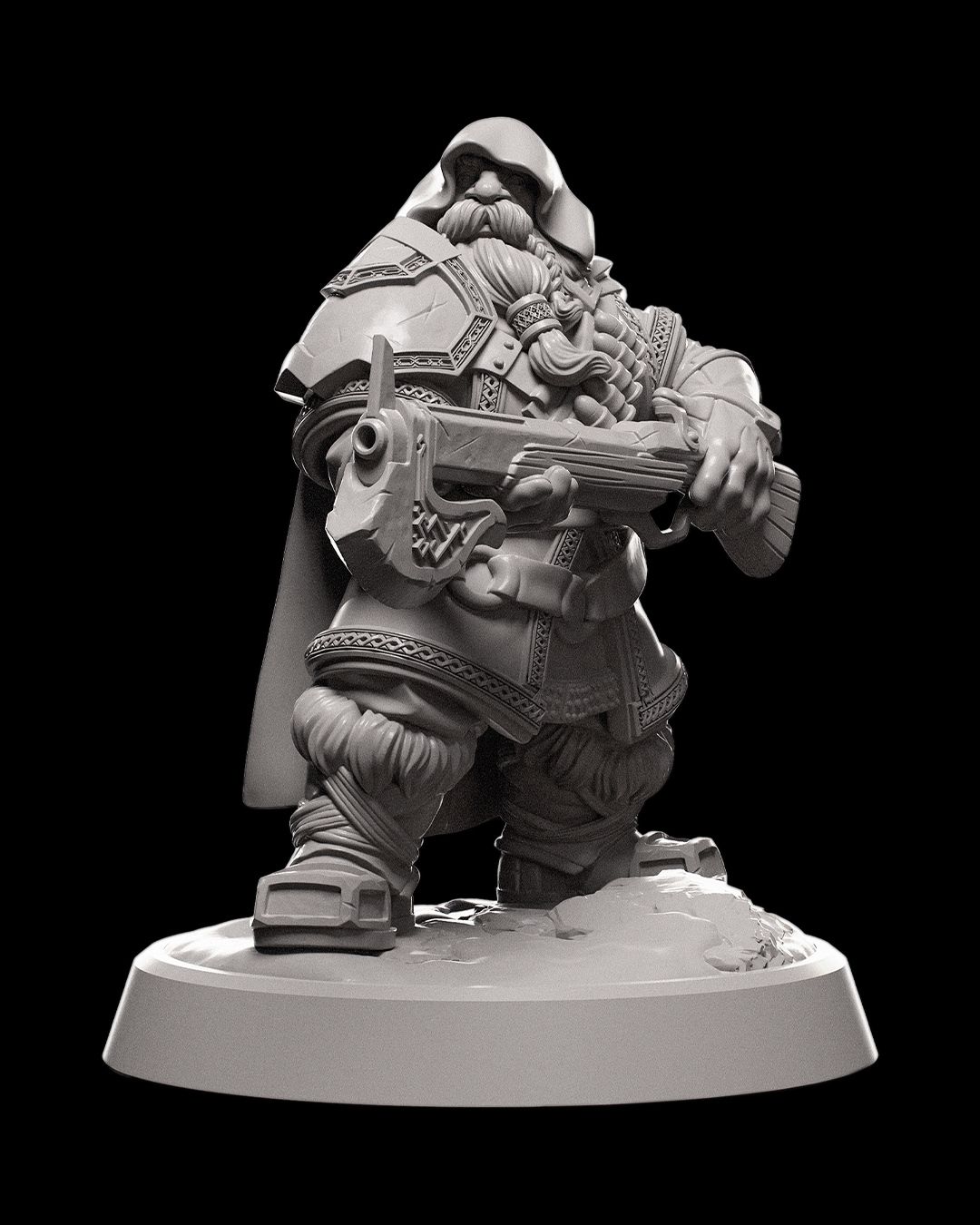 Dwarven Ranger with Hood